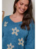 Curvy Lady Pullover in Blau