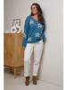 Curvy Lady Pullover in Blau