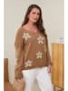 Curvy Lady Pullover in Hellbraun