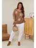 Curvy Lady Pullover in Hellbraun