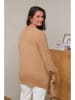 Curvy Lady Cardigan in Hellbraun
