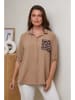 Curvy Lady Blouse lichtbruin
