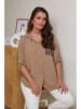 Curvy Lady Blouse lichtbruin