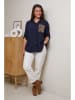 Curvy Lady Blouse donkerblauw