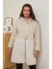Curvy Lady Übergangsmantel in Beige