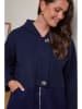 Curvy Lady Tussenmantel donkerblauw