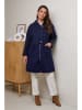 Curvy Lady Tussenmantel donkerblauw