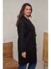 Curvy Lady Übergangsmantel in Schwarz