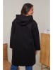 Curvy Lady Übergangsmantel in Schwarz