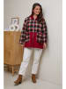Curvy Lady Sweatjacke in Bordeaux