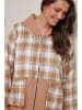 Curvy Lady Sweatvest lichtbruin