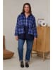 Curvy Lady Sweatjacke in Blau