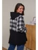 Curvy Lady Sweatjacke in Schwarz