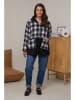 Curvy Lady Sweatjacke in Schwarz