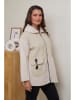 Curvy Lady Übergangsjacke in Beige