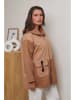 Curvy Lady Übergangsjacke in Braun