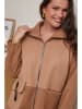 Curvy Lady Übergangsjacke in Braun