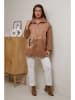 Curvy Lady Übergangsjacke in Braun