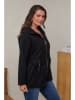 Curvy Lady Übergangsjacke in Schwarz