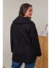 Curvy Lady Übergangsjacke in Schwarz