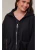 Curvy Lady Übergangsjacke in Schwarz