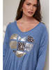 Curvy Lady Pullover in Blau
