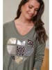 Curvy Lady Pullover in Khaki