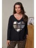 Curvy Lady Pullover in Schwarz