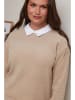 Curvy Lady Pullover in Beige