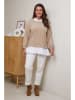 Curvy Lady Pullover in Beige