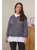 Curvy Lady Trui grijs