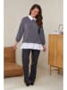 Curvy Lady Pullover in Grau