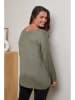 Curvy Lady Pullover in Khaki