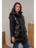 Curvy Lady Doorgestikte bodywarmer zwart