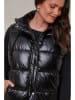 Curvy Lady Doorgestikte bodywarmer zwart