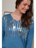 Curvy Lady Pullover in Blau