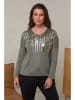 Curvy Lady Pullover in Khaki