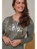 Curvy Lady Pullover in Khaki