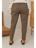 Curvy Lady Spodnie w kolorze szarobrązowym