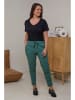 Curvy Lady Broek donkergroen