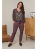 Curvy Lady Broek paars