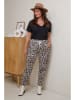Curvy Lady Broek wit/bruin