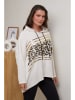 Curvy Lady Hoodie in Weiß