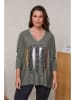 Curvy Lady Pullover in Khaki