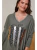 Curvy Lady Pullover in Khaki