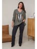 Curvy Lady Pullover in Khaki