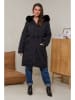 Curvy Lady Parka in Schwarz