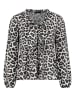 Sublevel Bluse in Hellgrau/ Schwarz