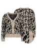 Sublevel Cardigan in Beige/ Schwarz