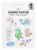 URSUS Kreativset "Diamond Painting Sticker - Way to the stars" in Bunt